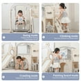 thumbnail image 5 of 12 in 1 Toddler Playset Swing & Slide, Indoor/Outdoor Climber Crawl Tunnel for 1-3 Year Olds, Eco-Friendly Backyard Playground, 5 of 8