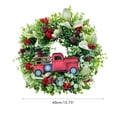 thumbnail image 2 of Bayas De Camión De Navidad Para Puerta Delantera, Corona De Piña De Camión Rojo Artificial, Corona Colgante De Vacaciones Para Decoración De Interiores Y Exteriores Minnieouse HA039180-00, 2 of 6