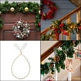 thumbnail image 5 of Uxcell Garland Ties, 16 Inches Christmas Decorative Garland Twist Ties for DIY Craft, White Gold 6pcs, 5 of 5