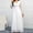 White, variant on WJHWSX Fall Dresses for Women 2025,Womens Dresses,Dresses for Women,Long Sleeve,V Neck,Easy Care,Solid,XL(US:10)