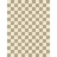 thumbnail image 3 of WIPONKEN 9'x12' Large Area Rugs for Living Room Bedroom Office Brown Checkered Modern Non Slip Washable Geometric Contemporary Farmhouse Dining Room Rugs, 3 of 7