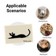 thumbnail image 5 of Amarainy Black Cat Design Linen Table Mats Set of 4 for Home Kitchen Table Decor 12x18 inch, 5 of 5