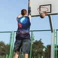 thumbnail image 5 of Sikiie Artistic Moon Rose Basketball Jersey Reversible Men's Mesh Athletic Sports Shirts Training Practice S-4XLSmall, 5 of 6