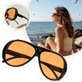 thumbnail image 2 of Oversized Sunglasses 2026, Retro Luxury Big Frame Sun Glasses for Women Men, UV400 One-Piece Lens Eyewear, 2 of 10
