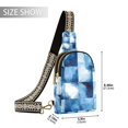thumbnail image 2 of FORMRS Womens Crossbody Sling Bag Travel Daypack Shoulder Chest Backpack, Blue Pattern, 2 of 7