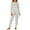 White-9, variant on LYEAA Matching Sleepwear Sets Couple Heart Print Crewneck Long Sleeve Top and Pant Pajama Sets Trendy Loungewear with Pocket