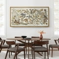 thumbnail image 4 of Large Framed Canvas Print Serene Sky and CloudsWall Art Decorative Ready to Hang Painting for Living room Bedroom 60x30 inches Natural Frame, 4 of 7