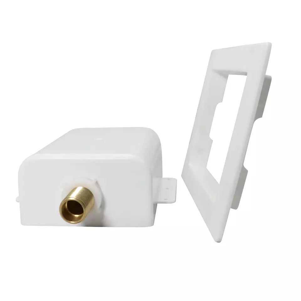 CIRCLE- 1 Pack Xfitting Washing Machine Outlet Box, 1/2" Mip/Sweat X 3/4" Mht, Blue