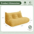 thumbnail image 5 of Gtilzria Lazy Sofa, Bean Bag Chair for Adults Floor Couch for Living Room, Bedroom, Corduroy, Yellow, 5 of 9