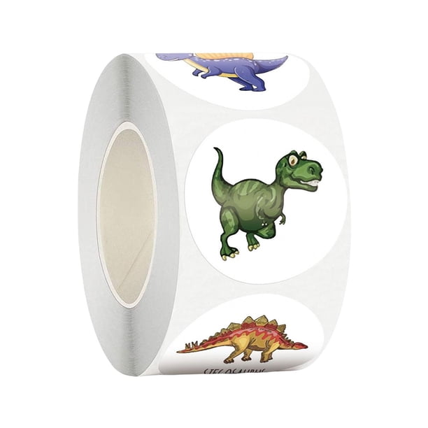 Pegatinas de dinosaurios, calcomanías de papel, pegatinas para álbumes de recortes, manualidades, sobres, recuerdos de fiesta 38 cm