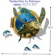 thumbnail image 2 of Pegatinas de pared de vinilo autoadhesivas 3D removibles para romper a través de la pared/murales calcomanías artísticas decorador a favor de los niños (tortuga marina grande (23,6, 2 of 3