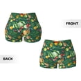 thumbnail image 5 of Haiem Vegan No Front Seam Biker Shorts for Women Yoga Workout Gym Bike Shorts with Tummy Control Moisture-Wicking-X-Large, 5 of 9