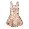 thumbnail image 5 of Uourmeti Vintage Hummingbird & Dried Floral Print Girls One Piece Swim Dress - Sleeveless Skirted Bathing Suit with Built-in Liner, Quick Dry for Beach & Pool, 5 of 8