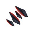 thumbnail image 3 of Wisewang 4Pcs Universal Car Spoiler Canards Set Strip Carbon Decals Collision Anti Auto Soft Pattern Fiber Carbon Fiber Pattern, 3 of 6