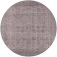 thumbnail image 1 of Ahgly Company Indoor Round Mid-Century Modern Rose Purple Oriental Area Rugs, 4' Round, 1 of 6