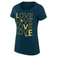 thumbnail image 2 of Women's G-III 4Her by Carl Banks Navy Indiana Pacers Super-Slim Fit Lightweight Basketball Love T-Shirt, 2 of 3