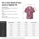 thumbnail image 5 of Fotbe Palm Tree Pattern on Red Camisa Estampada de Manga Corta para Hombre, Casual de Verano, Estilo Playero, Sin Arrugas-4X-Large, 5 of 5
