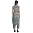 thumbnail image 4 of Moomaya Ensemble Kurta Sans Manches à Col Claudine Imprimé pour Femmes, Ensemble Ethnique 2 Pcs, 4 of 6