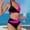 Pink Womens Shaperwear One-Piece Swimsuits Clearance, variant on OSFVNOXV Color Blocked Swimsuits for Women 2-Piece Halter High Waisted Push Up Bikini Top Stretchy Hipster Swimwear Bottom