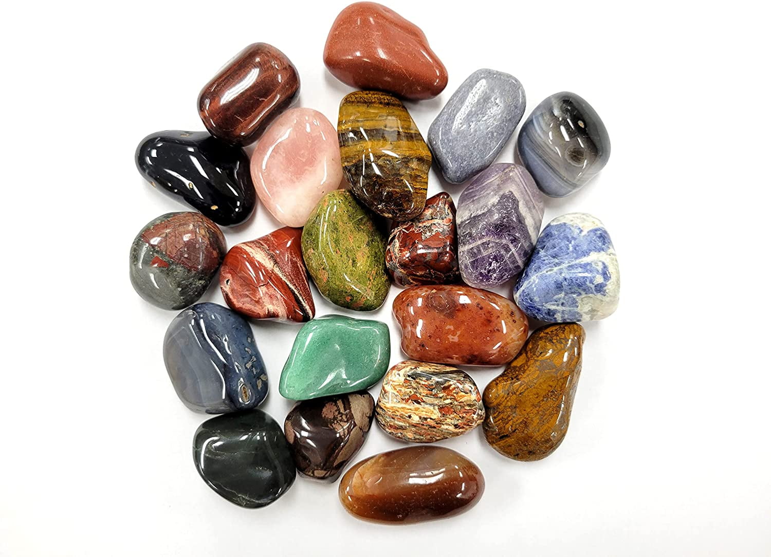 Nuggets Autumn Spice Stones 100 x Glass Pebbles Gems 