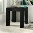 thumbnail image 3 of Evelyn&Zoe Langston 22" Wide Square Side Table, Black Grain, 3 of 8