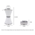 thumbnail image 4 of WDOplteas Botella Silicona para Exteriores Con Hervidor Suave Plegable 500 Ml para (blanco), 4 of 9