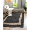 thumbnail image 1 of Unique Loom 3153958 7 x 10 ft. Chindi Jute Rectangle Rug, Black, 1 of 1