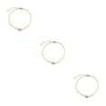 thumbnail image 2 of Sonducket Tobilleras Cuentas de perlas Pulseras de tobillo Mujer Accesorios Cadenas de pie Oro Type1 NO1, 2 of 6