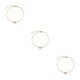 thumbnail image 3 of Tobilleras de aleación de Oro Sonducket con perlas falsas, 3 of 6