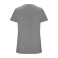 thumbnail image 4 of Camisetas de Cuello Redondo Impreso Gradiente de las Mujeres, Manga Corta Casual Top para el Uso Diario, 4 of 5