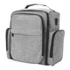 thumbnail image 2 of Estuche de viaje organizador de esmaltes de uñas con bolsa extraíble de 3 niveles para guardar esmaltes de gel Gris, 2 of 9