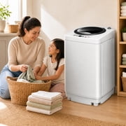 Portable 7.7 lbs Automatic Laundry Washing Machine with Drain Pump (Mini) - 16.9''x16.9''x29.5''(L x W x H)