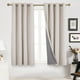 thumbnail image 1 of Deconovo Cortinas Opacas 100% Con Aspecto De Lino, Cortinas Con Revestimiento De Ojales Con Aislamiento Térmico Para Dormitorio Y Sala De Estar, Lino, 52 Ancho X 54 Largo, 2 Paneles, 1 of 1