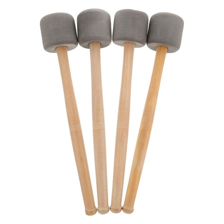 

Hemoton 4pcs Drumstick Foamed Big Drum Hammer with Wood Handle for Percussion Bass