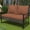 1PCS/Brown Rocking Loveseat, variant on Ainfox 3-Piece Steel Outdoor Bistro Sets with Metal Chairs and Glass Top Table, Beige