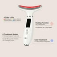 thumbnail image 2 of EZ-X LED Lift and Depuffing Wand- Anti Aging Red Light Therapy for Face, Neck and Under Eye- 4 Color LED- Cold Depuffing- Microcurrent- Hot and Cold Facial Massager [with Stand], 2 of 7