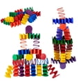 thumbnail image 1 of Recycled Plastic Stacking Block Set, Spring Designed Building Blocks for Ages 3-10, Engineering Building Toy, 1 of 3