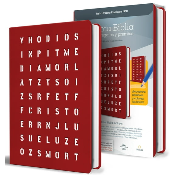 Rvr 1960 Para Regalos Y Premios, Rojo Con Sopa de Letras / Spanish Bible, Rvr 1960 Gift and Award Bible Red Special Edit, (Paperback)