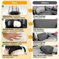thumbnail image 3 of Nicecastle  Lumbar Support Pillow for Car, Memory Foam Lower Back Waist Support Cushion, Adjustable Straps Securely Fixed Car Lumbar Support Pillow for Office Chair, 3 of 7