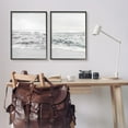thumbnail image 2 of Stupell Industries Rough White Shoreline Beach Waves Foggy Sky Framed Wall Art, 24 x 30, Design by Natalie Carpentieri, 2 of 5