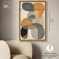 thumbnail image 5 of Ricole Modern Abstract Geometric Canvas Wall Art by Art Remedy, Gold Floater Frame, 24"x16", 5 of 7