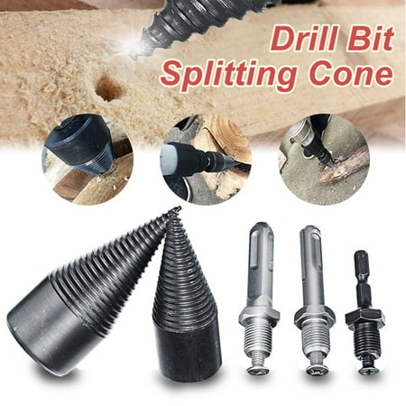

Yadam Firewood Splitter Removable Wood Log Drill Bits Drill Bit Splitter Tool&Home Improvment