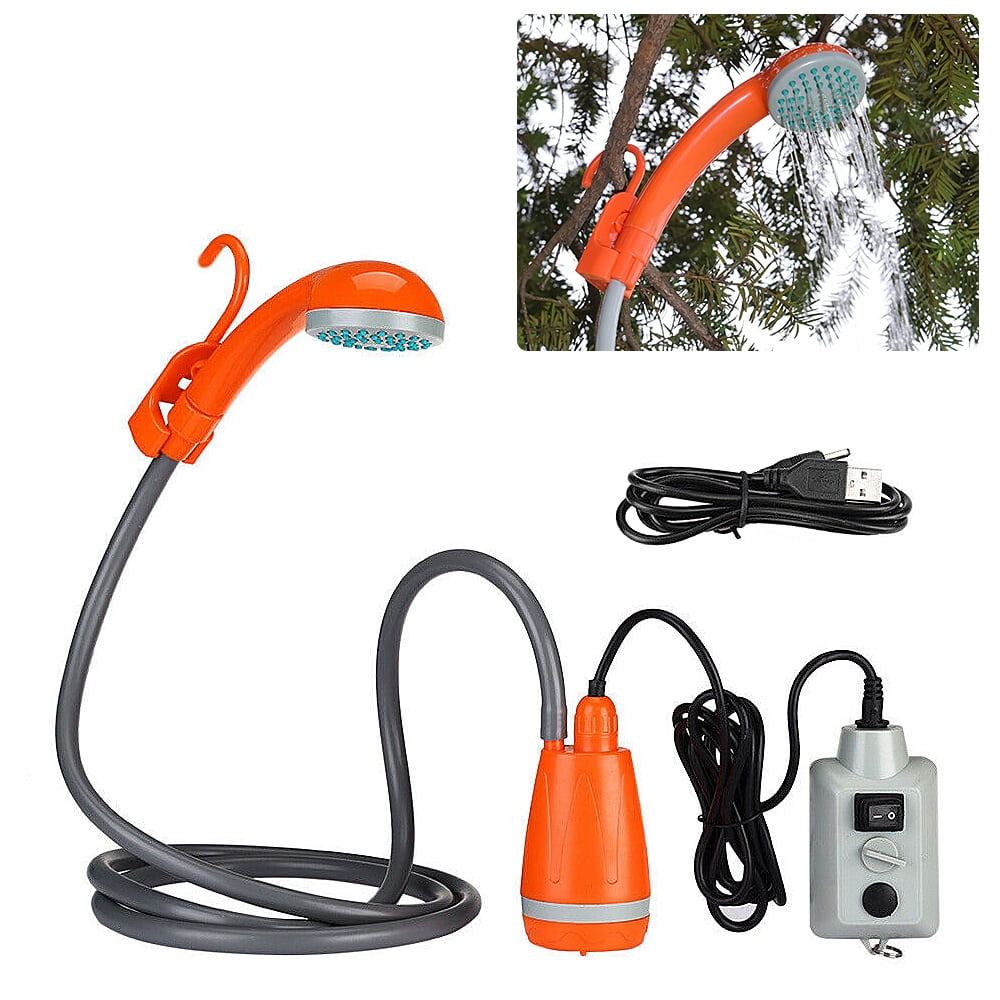 Andoer Portable Camping Shower Outdoor Camping Shower Pump Rechargeable