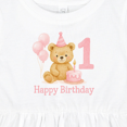 thumbnail image 4 of Inktastic Cute Teddy Bear 1st Birthday Party Girls Baby Dress, 4 of 5