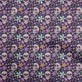 thumbnail image 1 of oneOone Rayon Purple Fabric Skull Sewing Material Print Fabric By The Yard 56 Inch Wide-aA, 1 of 5