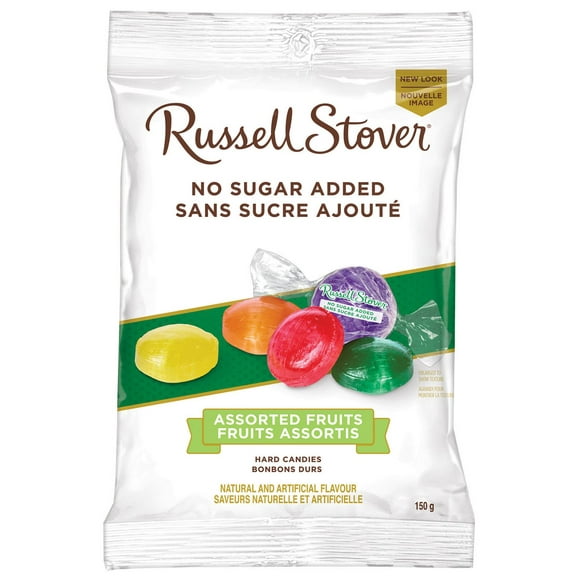 Russell Stover No Sugar Added Assorted Fruit Hard Candy, 150-Gram Bag, 150 g