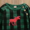 thumbnail image 5 of Christmas Baby Romper Newborn Baby Boys Red Plaid Long Sleeve Jumpsuit Infant Deer Onesies Winter Clothes, 5 of 6