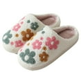 thumbnail image 2 of Peludas Florales Con Punta Cerrada Flores Felpa para Hombres Y Mujeres, 2 of 9