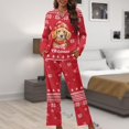 thumbnail image 6 of Kuiaobaty Labrador Dog Print Women's Pajama Sets Christmas Snowflake Long Sleeve Button Down Sleepwear Xmas Nightwear Soft Pjs Lounge Sets, XS, 6 of 7