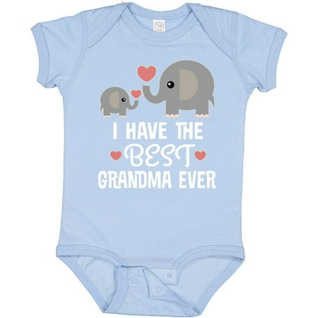 

inktastic Grandchild Best Grandma Ever Baby Bodysuit Newborn 0100 Light Blue 29ce0